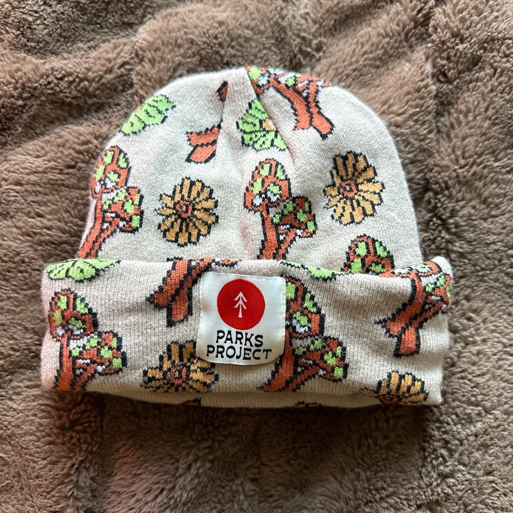 Parks Project Mushroom Sunflower Beanie